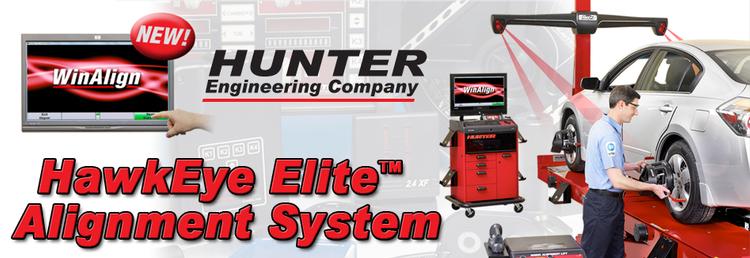 picture of hunter engineering hawkeye elite alignment system